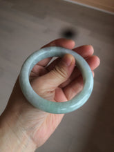 Load image into Gallery viewer, 55.7mm certified 100% natural green/white jadeite jade bangle AB89-2254
