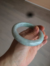 Load image into Gallery viewer, 55.7mm certified 100% natural green/white jadeite jade bangle AB89-2254
