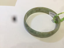 Load image into Gallery viewer, 52.5mm  certified Type A 100% Natural green/yellow thin Jadeite Jade bangle F79-3803
