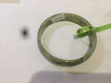 Load image into Gallery viewer, 52.5mm  certified Type A 100% Natural green/yellow thin Jadeite Jade bangle F79-3803
