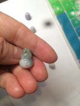 Load image into Gallery viewer, 100% natural type A 3D white/yellow/purple/brown Jadeite jade gourd ( 葫芦, 福禄) pendant AF31
