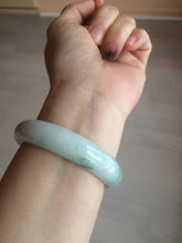 Load image into Gallery viewer, 53.5mm certified 100% natural Type A green/purple/white jadeite jade bangle AB90-1704
