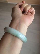 Load image into Gallery viewer, 53.5mm certified 100% natural Type A green/purple/white jadeite jade bangle AB90-1704
