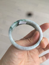 Load image into Gallery viewer, 51mm certified Type A 100% Natural dark green/purple square Jadeite Jade bangle AD69-0410
