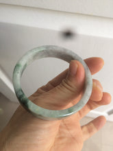 Load image into Gallery viewer, 51mm certified Type A 100% Natural dark green/purple square Jadeite Jade bangle AD69-0410
