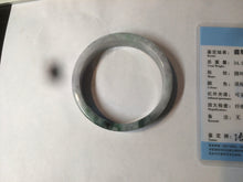 Load image into Gallery viewer, 51mm certified Type A 100% Natural dark green/purple square Jadeite Jade bangle AD69-0410
