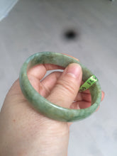 Load image into Gallery viewer, 52.5mm  certified Type A 100% Natural green/yellow thin Jadeite Jade bangle F79-3803
