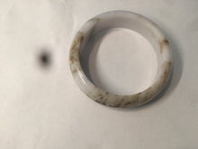 Load image into Gallery viewer, 55mm type A 100% Natural light purple white Jadeite Jade bangle AM1
