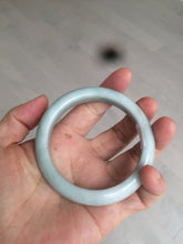 Load image into Gallery viewer, 55.8mm Certified type A 100% Natural quiet light green/blue Jadeite bangle AQ27-1703
