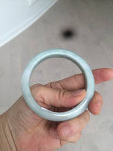 Load image into Gallery viewer, 55.8mm Certified type A 100% Natural quiet light green/blue Jadeite bangle AQ27-1703
