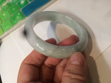 Load image into Gallery viewer, 55.8mm Certified type A 100% Natural quiet light green/blue Jadeite bangle AQ27-1703
