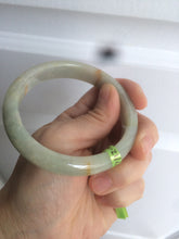 Load image into Gallery viewer, 58.5mm certified 100% natural green/yellow  jadeite jade bangle AE44-8521
