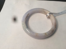 Load image into Gallery viewer, 54mm 100% natural type A certified light green/purple/red jadeite jade bangle AM2-1588
