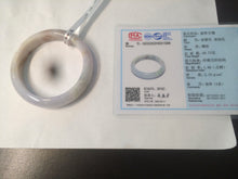 Load image into Gallery viewer, 54mm 100% natural type A certified light green/purple/red jadeite jade bangle AM2-1588
