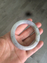 Load image into Gallery viewer, 50.5mm Certified type A 100% Natural light green/purple Jadeite Jade bangle D51-3534
