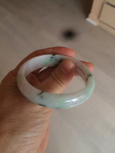 Load image into Gallery viewer, 47mm certified Type A 100% Natural green purple Jadeite Jade bangle AR59-4233
