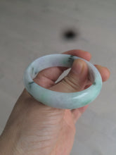 Load image into Gallery viewer, 47mm certified Type A 100% Natural green purple Jadeite Jade bangle AR59-4233
