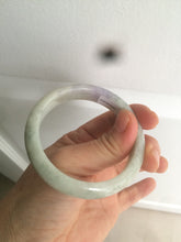 Load image into Gallery viewer, 52.7mm 100% natural Type A light green/purple jadeite jade bangle D80-2207
