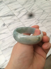 Load image into Gallery viewer, 51.5mm certified 100% natural Type A green/yellow oval jadeite jade bangle S30-1037
