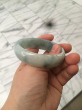 Load image into Gallery viewer, 51.5mm certified 100% natural Type A green/yellow oval jadeite jade bangle S30-1037
