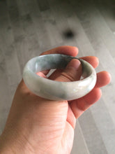 Load image into Gallery viewer, 51.5mm certified 100% natural Type A green/yellow oval jadeite jade bangle S30-1037
