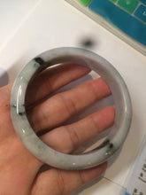 Load image into Gallery viewer, 58.6mm 100% natural type A certified sunny green/purple jadeite jade bangle AQ33-0735
