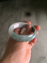 Load image into Gallery viewer, 51.5mm certified 100% natural Type A green/yellow oval jadeite jade bangle S30-1037
