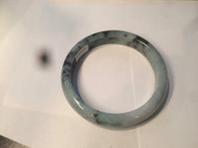 Load image into Gallery viewer, 61.8 mm certified type A 100% Natural dark green Jadeite Jade bangle AR62-2255
