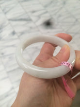 Load image into Gallery viewer, 55.9mm Certified Type A 100% Natural white Jadeite Jade bangle Q11-6212
