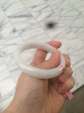 Load image into Gallery viewer, 55.9mm Certified Type A 100% Natural white Jadeite Jade bangle Q11-6212
