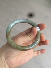 Load image into Gallery viewer, 56.8mm certified Type A 100% Natural green/brown round cut Jadeite Jade bangle KS87-1441
