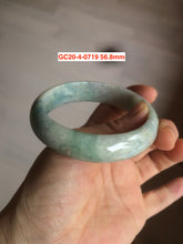 Load image into Gallery viewer, 54-60mm certified Type A 100% Natural light green Jadeite Jade bangle GC20/23 (add on item)
