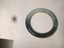 Load image into Gallery viewer, 54.5mm Type A 100% Natural dark green and white Jadeite Jade bangle AR67-4812
