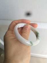 Load image into Gallery viewer, 49mm Certified Type A 100% Natural green purple oval Jadeite Jade bangle AM6-4137
