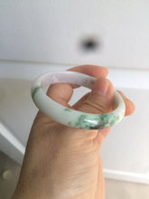 Load image into Gallery viewer, 49mm Certified Type A 100% Natural green purple oval Jadeite Jade bangle AM6-4137
