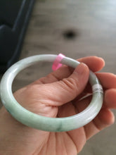 Load image into Gallery viewer, certified 60.5mm 100% natural Type A green jadeite jade bangle E13419
