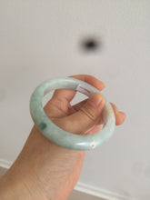 Load image into Gallery viewer, 57.5mm Certified Type A 100% Natural icy green/white Jadeite Jade bangle AT20-1351
