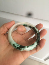 Load image into Gallery viewer, 57.8mm certified type A 100% Natural sunny green/orange/white jadeite jade bangle AE41-9586
