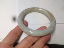 Load image into Gallery viewer, 57.3mm 100% Natural beige brown round cut nephrite Hetian Jade bangle HT57
