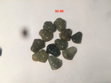 Load image into Gallery viewer, 100% Natural type A dark green/brown small happy buddha (拇指佛) jadeite Jade beads AF29
