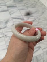 Load image into Gallery viewer, 55.2mm type A 100% Natural green/ white Jadeite Jade bangle Y54
