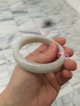 Load image into Gallery viewer, 55.2mm type A 100% Natural green/ white Jadeite Jade bangle Y54
