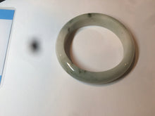 Load image into Gallery viewer, 54.7mm certified 100% natural type A light green/white/brown jadeite jade bangle X116-7753
