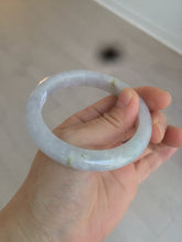 Load image into Gallery viewer, 55.6mm Certified type A 100% Natural light green/purple/white Jadeite bangle AT24-1368
