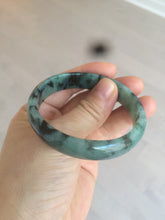 Load image into Gallery viewer, 51mm certified Type A 100% Natural green/blue oval Jadeite Jade bangle AQ41-2254
