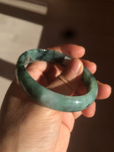 Load image into Gallery viewer, 51mm certified Type A 100% Natural green/blue oval Jadeite Jade bangle AQ41-2254
