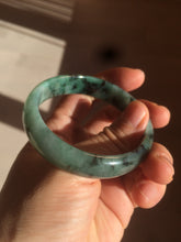 Load image into Gallery viewer, 51mm certified Type A 100% Natural green/blue oval Jadeite Jade bangle AQ41-2254
