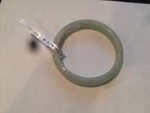 Load image into Gallery viewer, 53.8mm certified Type A 100% Natural light apple green Jadeite Jade bangle S28-6276
