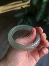 Load image into Gallery viewer, 51.8mm 100% Natural light green Xiu Jade (Serpentine) bangle F82 Add on item. No sale individually
