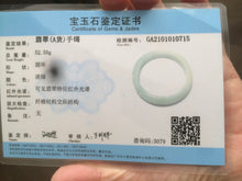 Load image into Gallery viewer, 57mm certificated Type A 100% Natural green Jadeite Jade bangle Y52-0715
